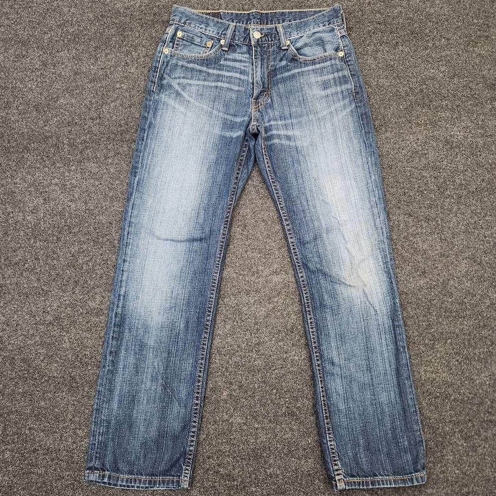Levis 514 Mens 30x30 Blue Medium Wash Straight Leg Jeans 100% Cotton Cowboy USA